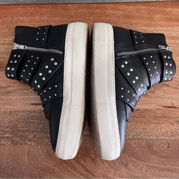 J/Slides NYC Studded High-Top Sneakers - Size 6 - Picture 7 of 10